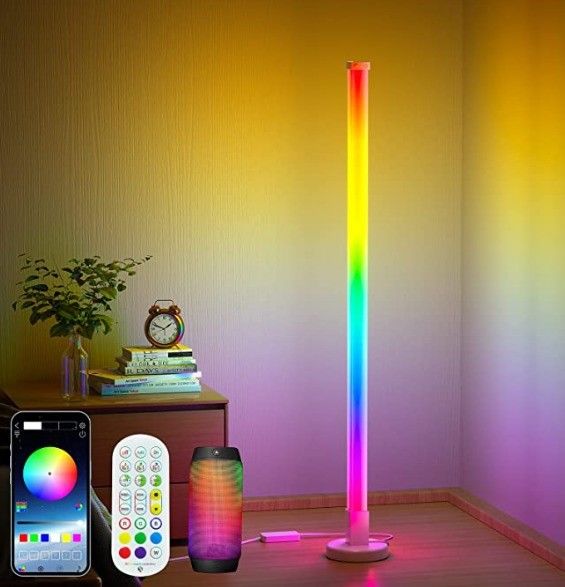PC/Ctn 18 リモコン コントロール 色の変更 スタンド コーナー 床ランプ 寝室 スマート Wifi
