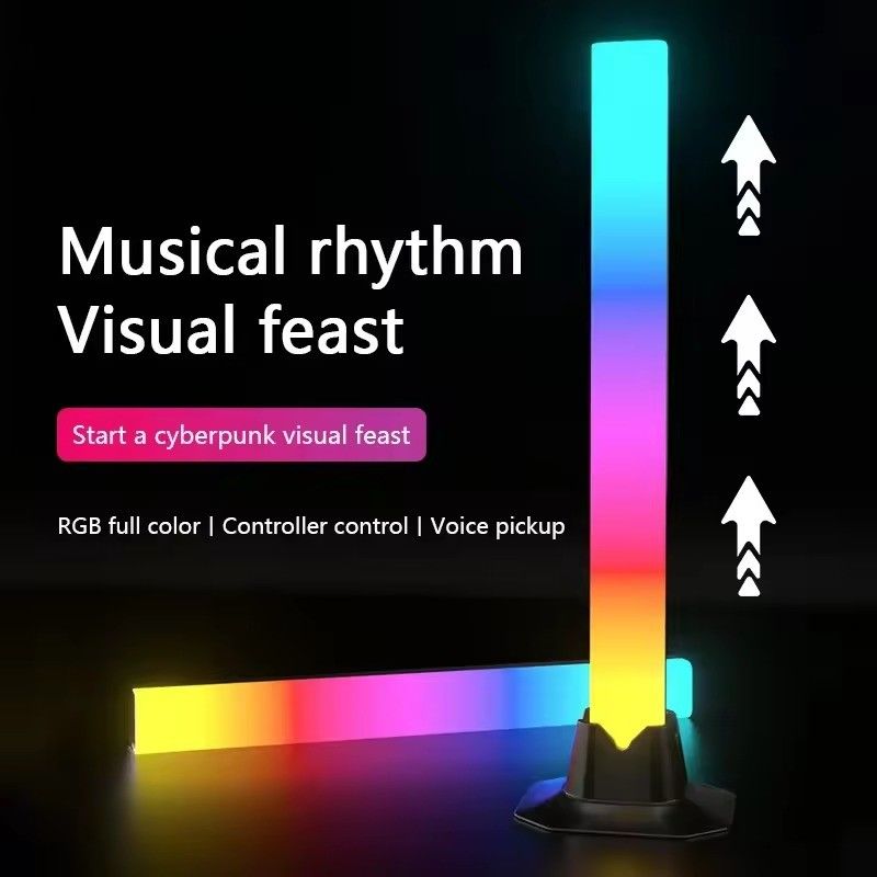 カラフルな音楽 アンビエントライト LED バー雰囲気 ゲームルームライト 音楽 RGB リズムライト