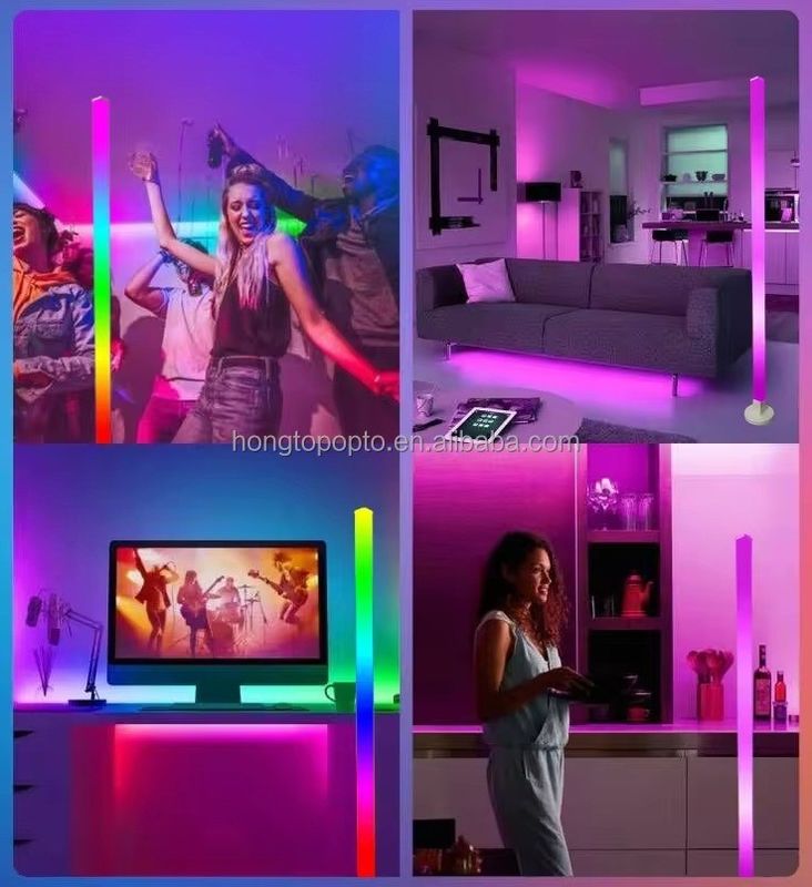DIY アプリ コントロール LEDコーナーフロアランプ バー寝室ゲームルームのための多色照明