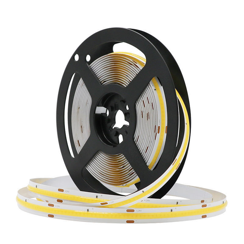 12V/24V コブ LED ストライプ 320leds / m リールからリール 5m/10m/20m/50m 3 LED ごとにカット可能