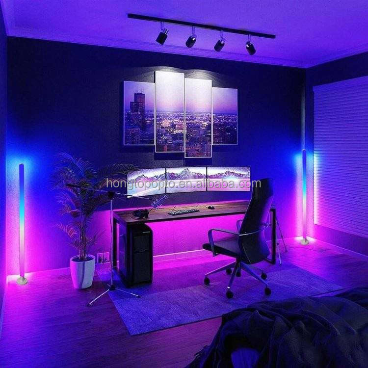 DIY ホーム 装飾 RGB フロアライト ブルートゥース ミュージック コントロールとリモコン