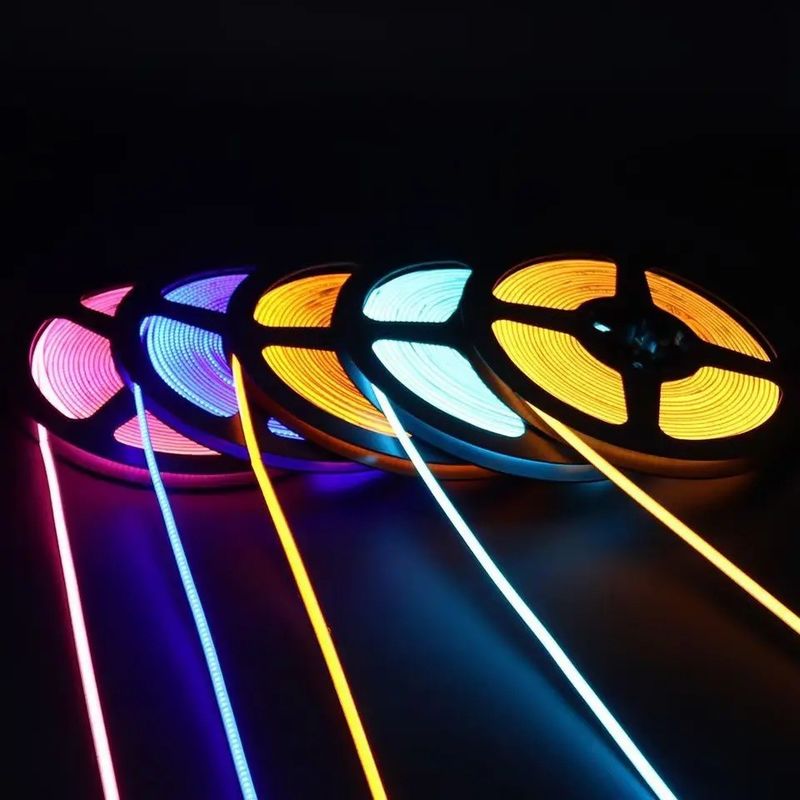 RGBフレキシブルストライプ756leds COB DC 12V LEDストライプライト 100lm/w 光効率