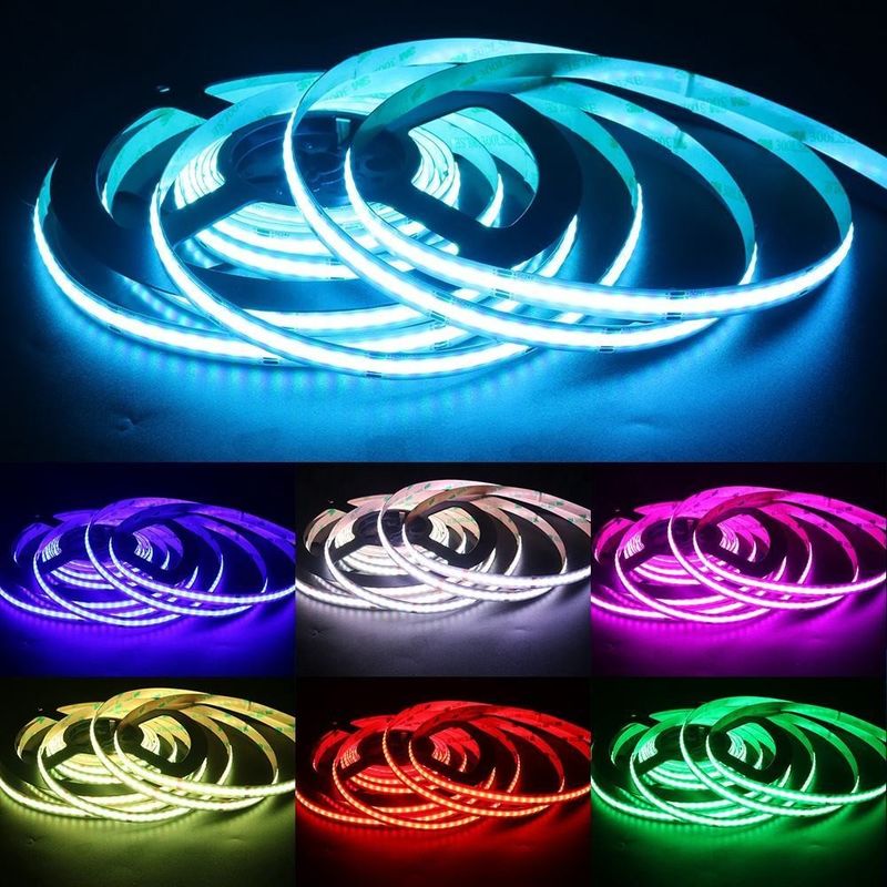 756LED RGB 10mm Wide COB LED Strip Light Direct Support ディマーと幅広い電圧範囲