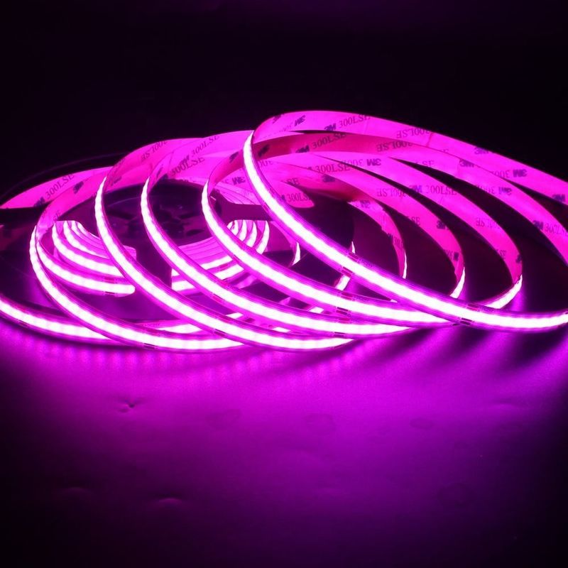 756LED RGB 10mm Wide COB LED Strip Light Direct Support ディマーと幅広い電圧範囲