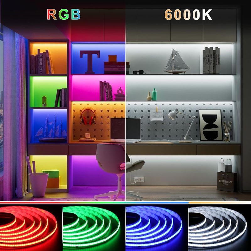 100lm/w ランプ 光効率 RGBW 784leds スマートCOB LEDストリップ
