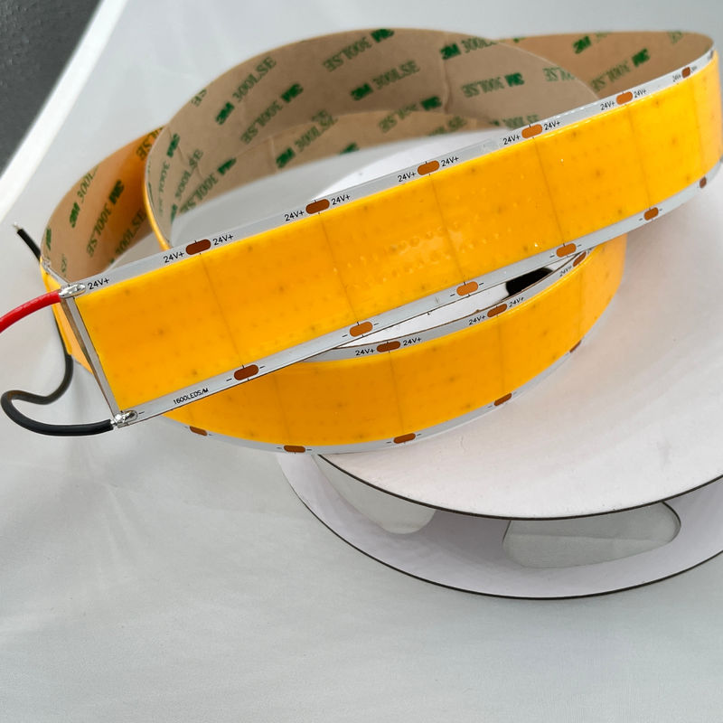 柔らかいコブ・リボン・ロープ 高密度 1600LEDs Per Meter 3500K Ra 90 0.3kg 24v 30mm 幅